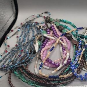 LARGE LOT Of Beaded Necklaces